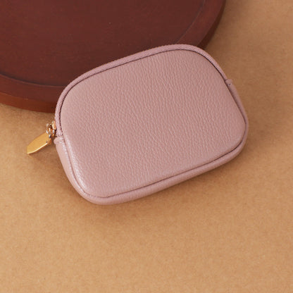 The "Everyday Carry" Key Fob Pouch: Textured Pebble Grain Zip Wallet