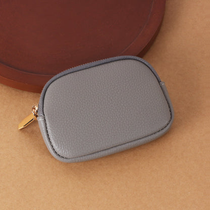 The "Everyday Carry" Key Fob Pouch: Textured Pebble Grain Zip Wallet