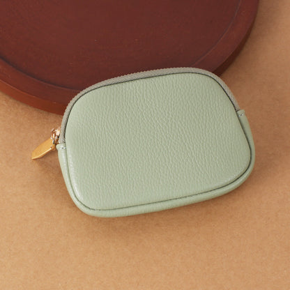 The "Everyday Carry" Key Fob Pouch: Textured Pebble Grain Zip Wallet