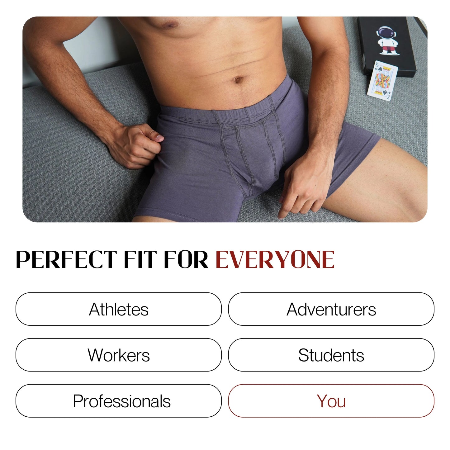 Astronut Men's Boxer Shorts With Geni-Tech Pouch