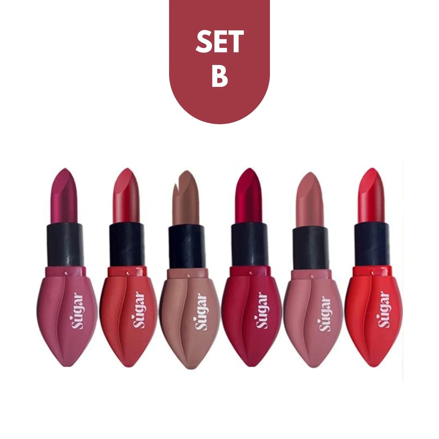 Sugar Matte Lipstick Collection – 24HR Long Lasting Colour