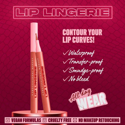 Ballpoint Tip Lip Liner Stain – Waterproof & Long-Lasting Color