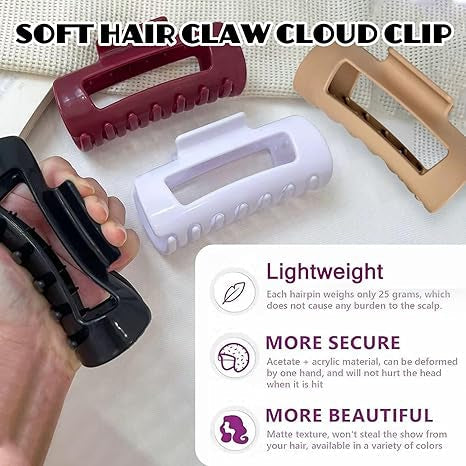 Soft Hair Claw Cloud Clip