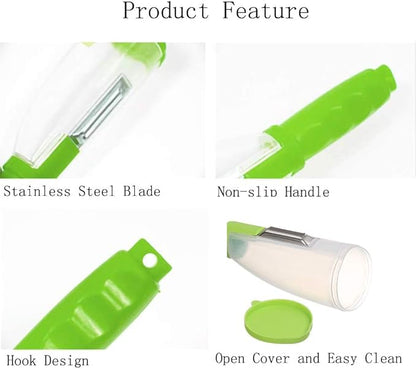 Multifunctional vegetable and fruit storage peeler