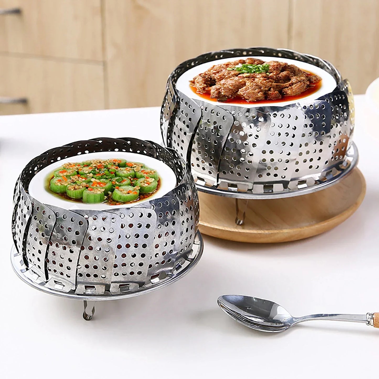 Stainless Steel Expandable Steamer Basket | Imported Quality
