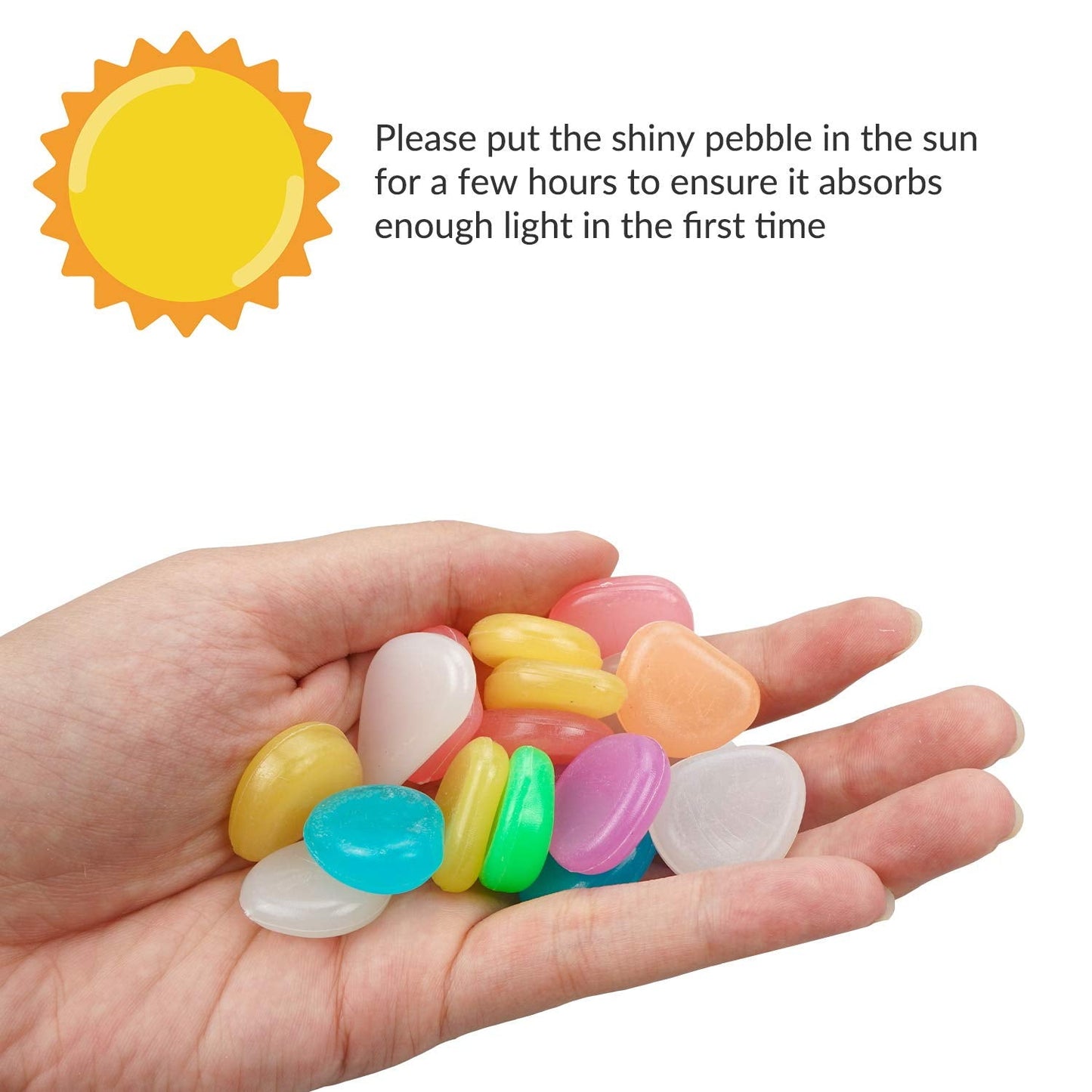 Luminous Stones – Mixed Color Glow Stones