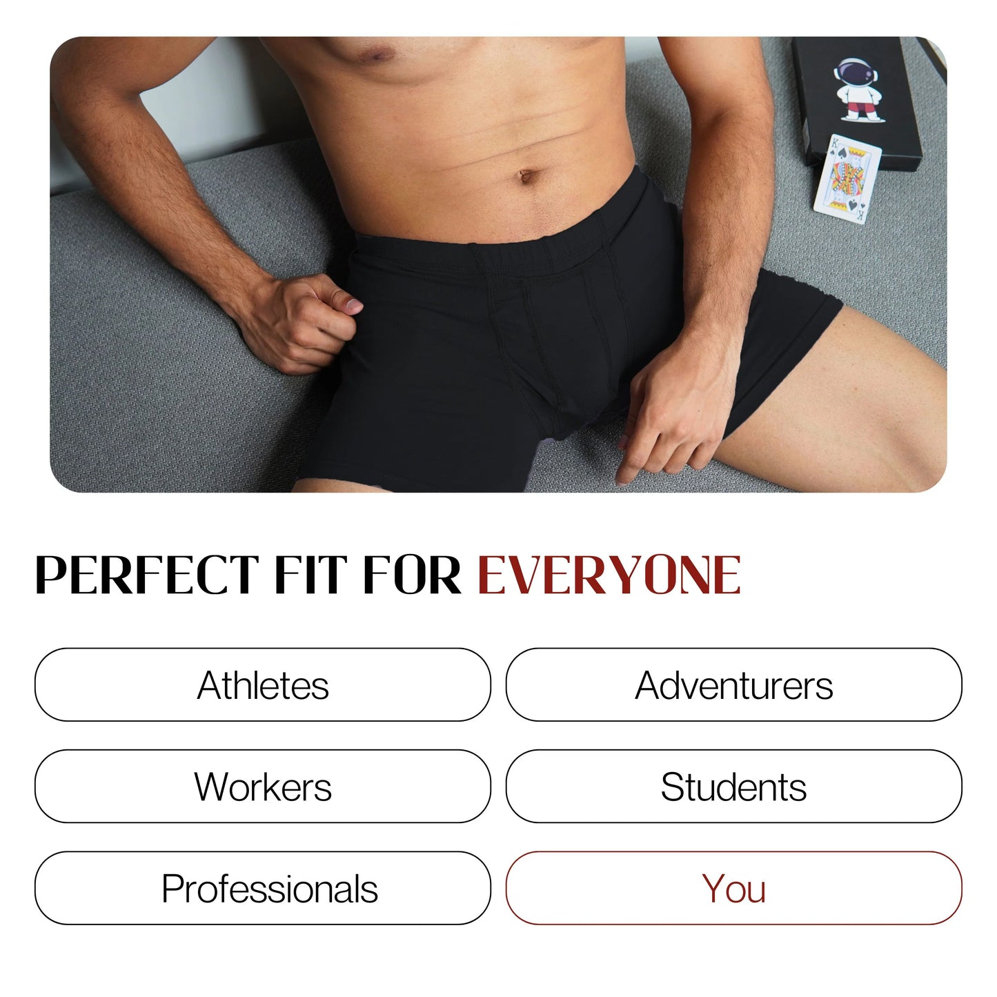 Astronut Men's Boxer Shorts With Geni-Tech Pouch