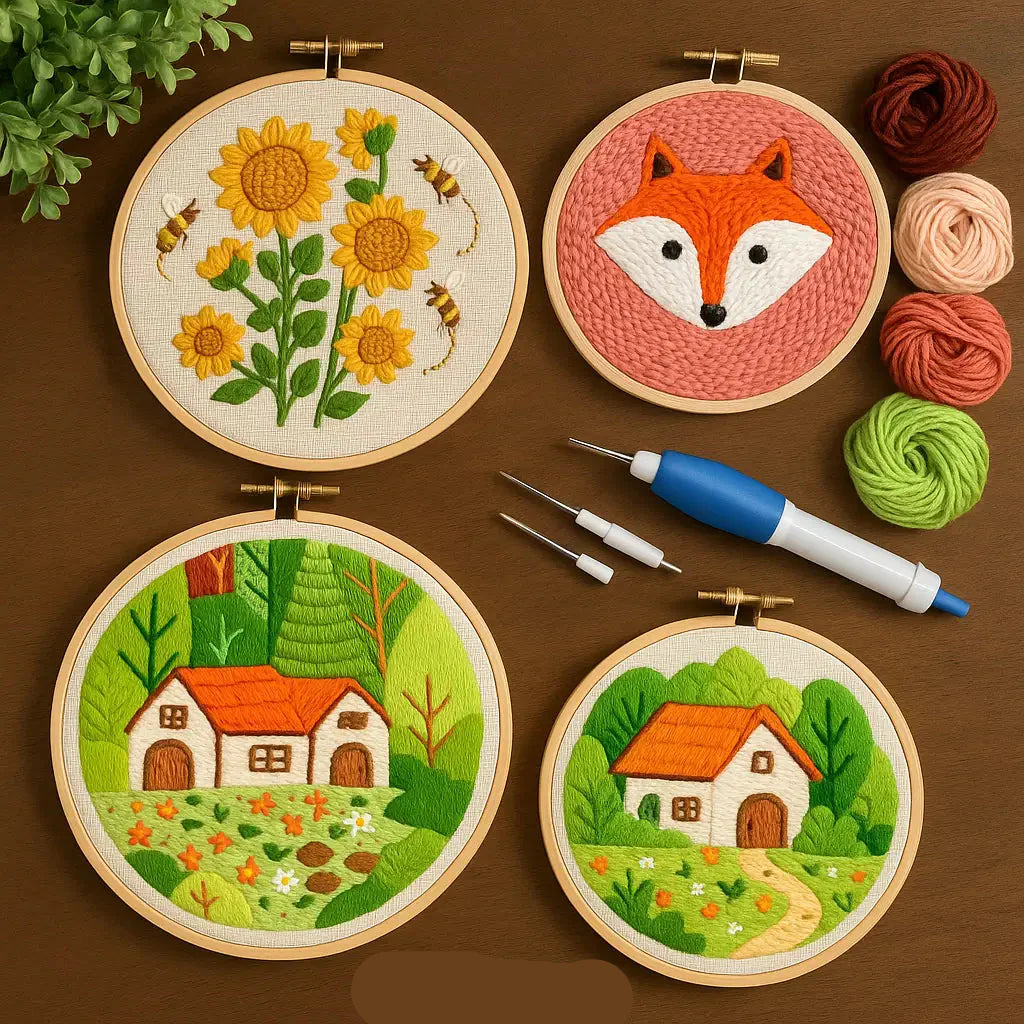 Punch Needle Embroidery Kit