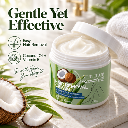YUTIKIB Coconut Oil & Vitamin E Hair Removal Cream.