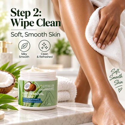 YUTIKIB Coconut Oil & Vitamin E Hair Removal Cream.