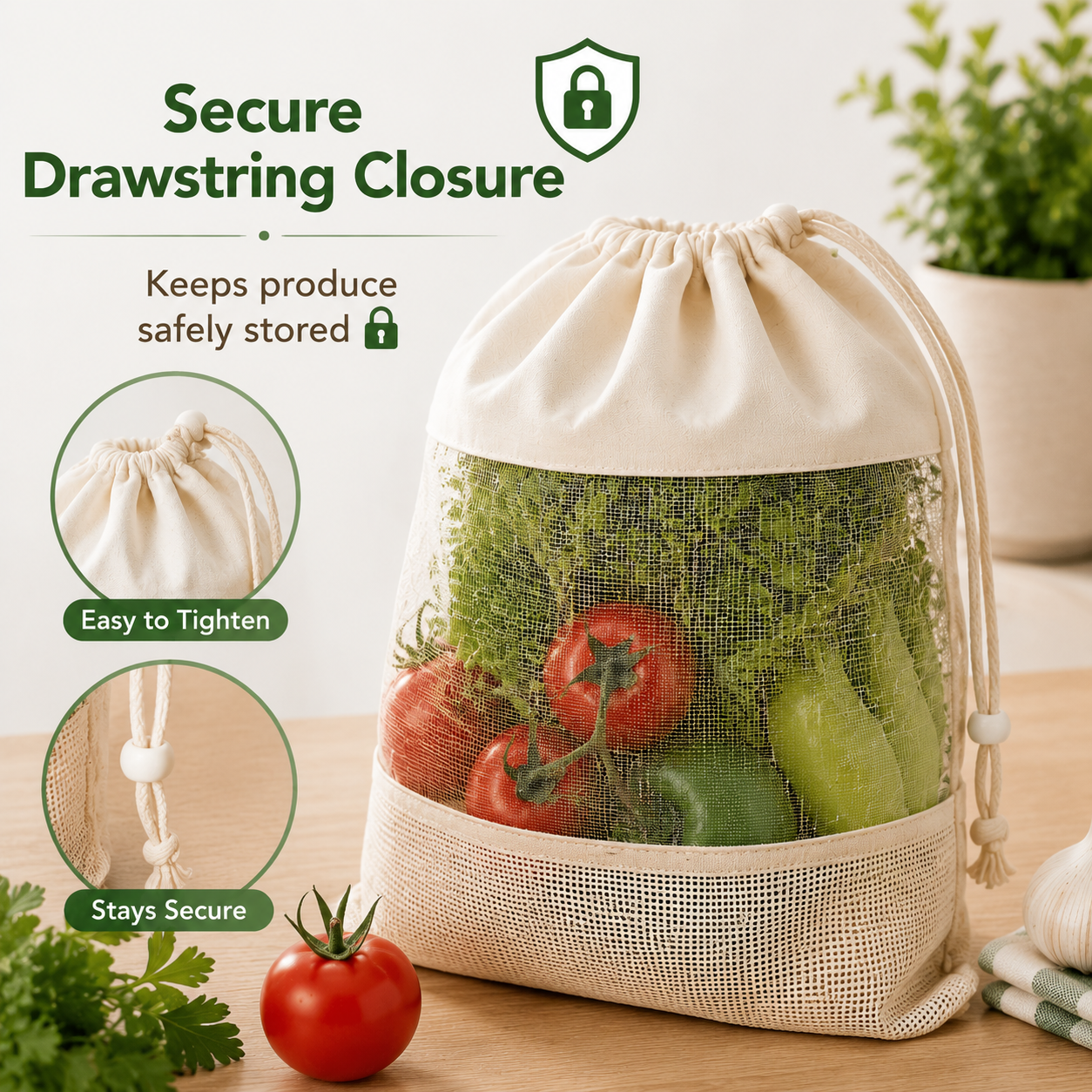 Reusable Vegetable  Mesh Bags