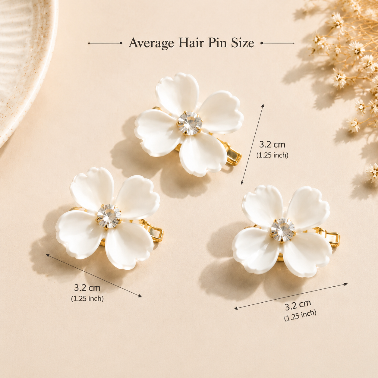 Multi-Color Floral Hairpin