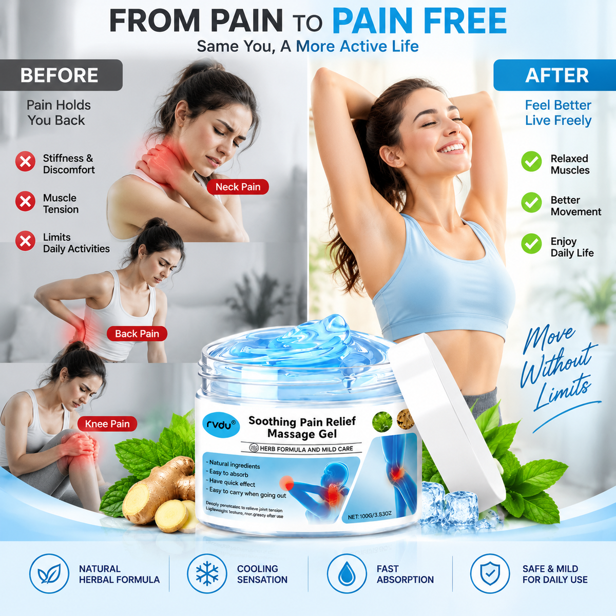 Original Japanese JointEase Pain Relief Gel