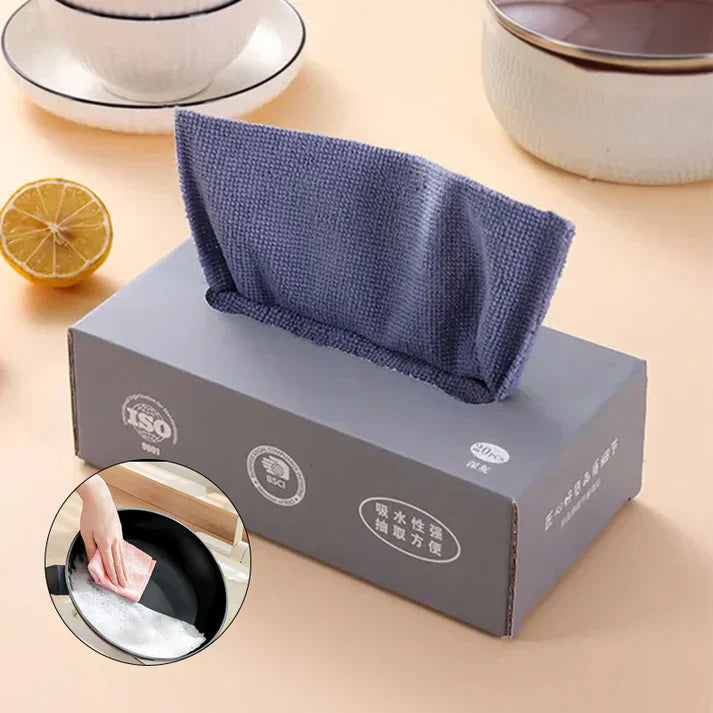 Re-Useable Microfiber Cleaning Cloth With Box