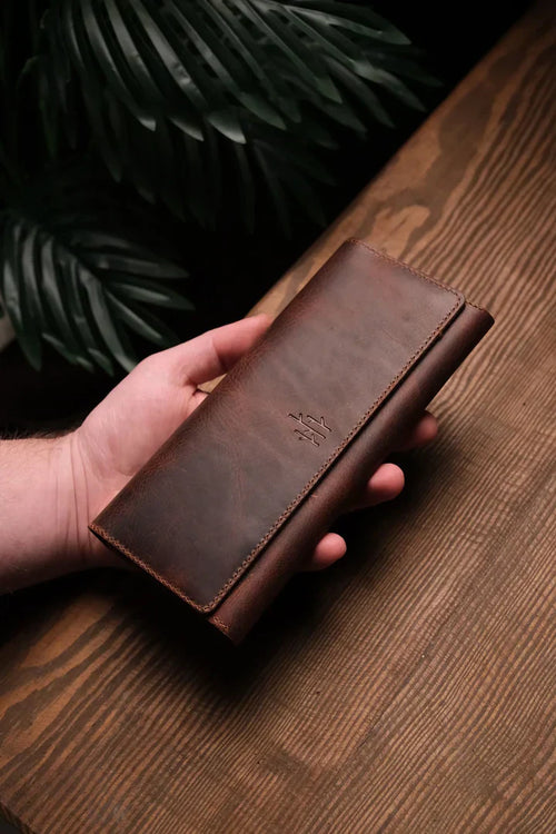Turkish Style Handmade Leather Phone Wallet