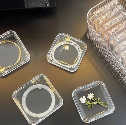 Jewelry Organizer Box – Transparent Storage Case