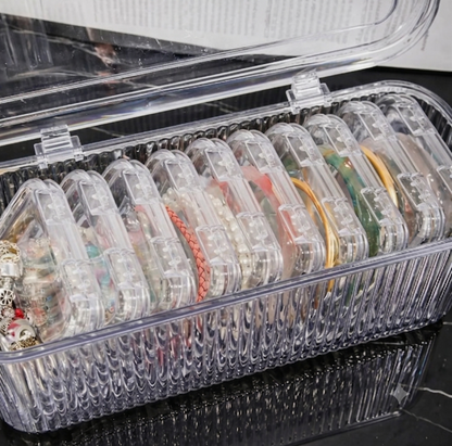 Jewelry Organizer Box – Transparent Storage Case