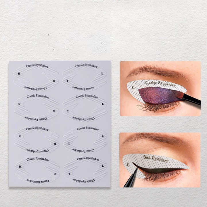 4 Pcs/Pack Quick Eyeliner & Eyeshadow Stencil Stickies