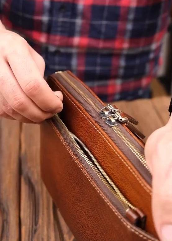 Leather Zipper Phone Handbag Wallet