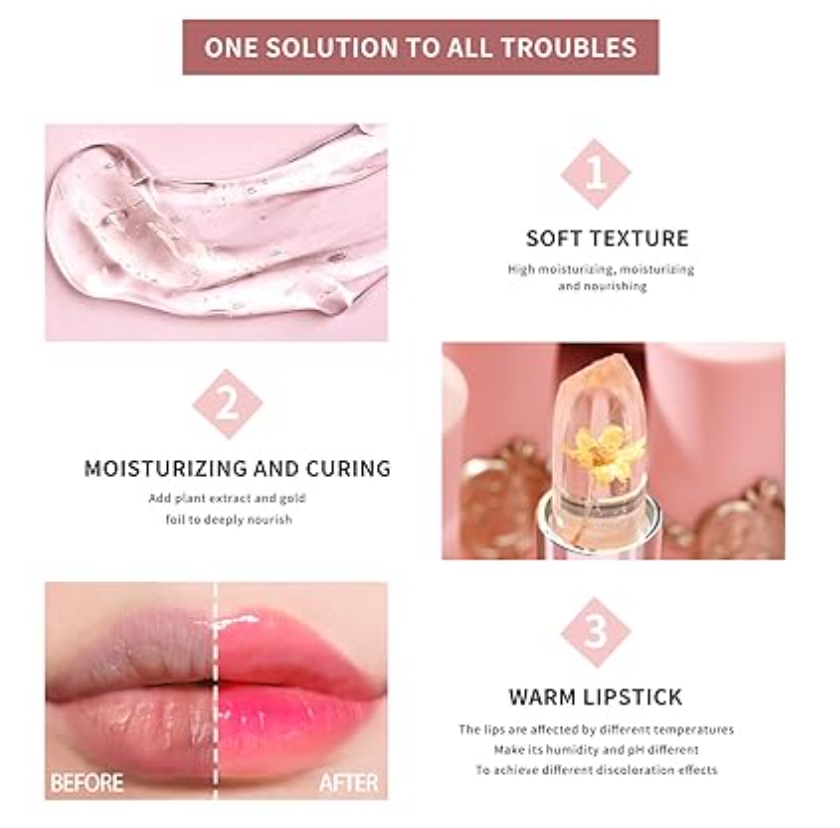 Crystal Changing Flower Jelly Lipstick
