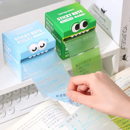 Transparent Sticky Notes – many Styles, 105 Sheets/Roll