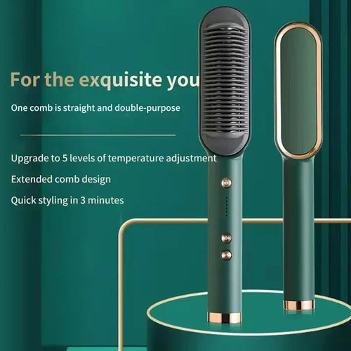 Multifunctional Hair Straightener and Curler Brush