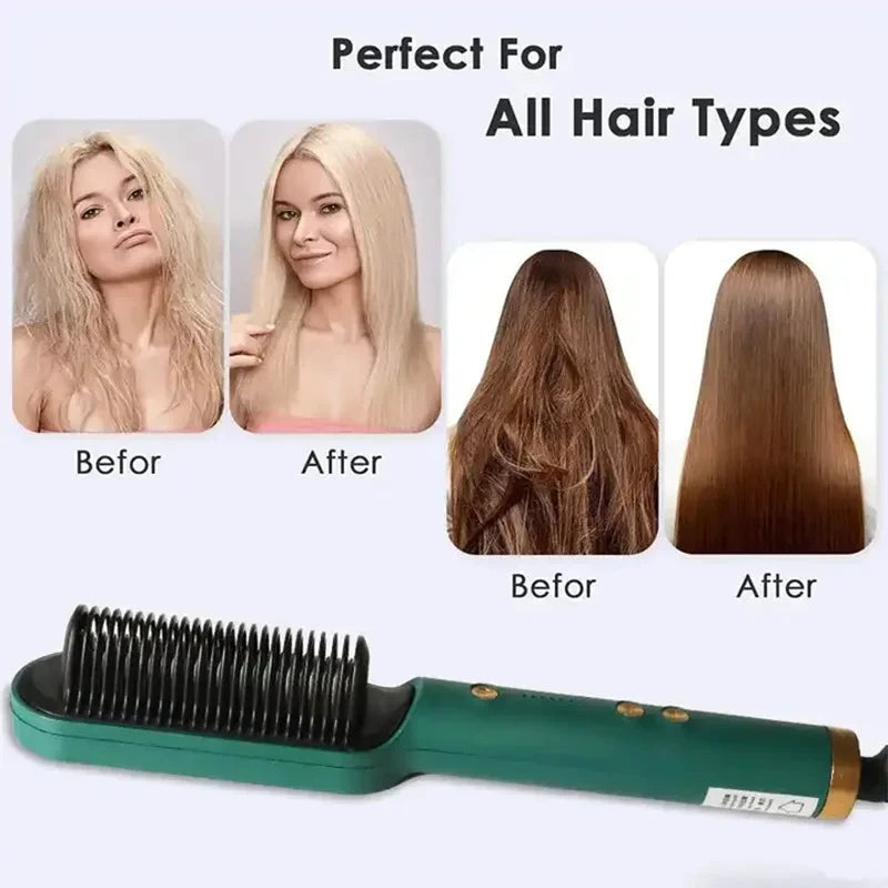 Multifunctional Hair Straightener and Curler Brush