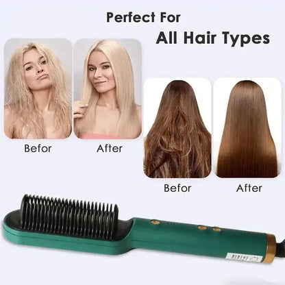 Multifunctional Hair Straightener and Curler Brush