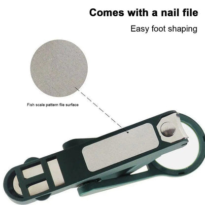 Medical Stainless Steel Nail Clippers with Magnifying Glass And Storage Box