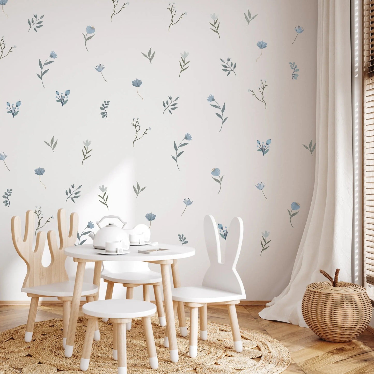 Reusable DIY Floral Bloom Wall Stickers