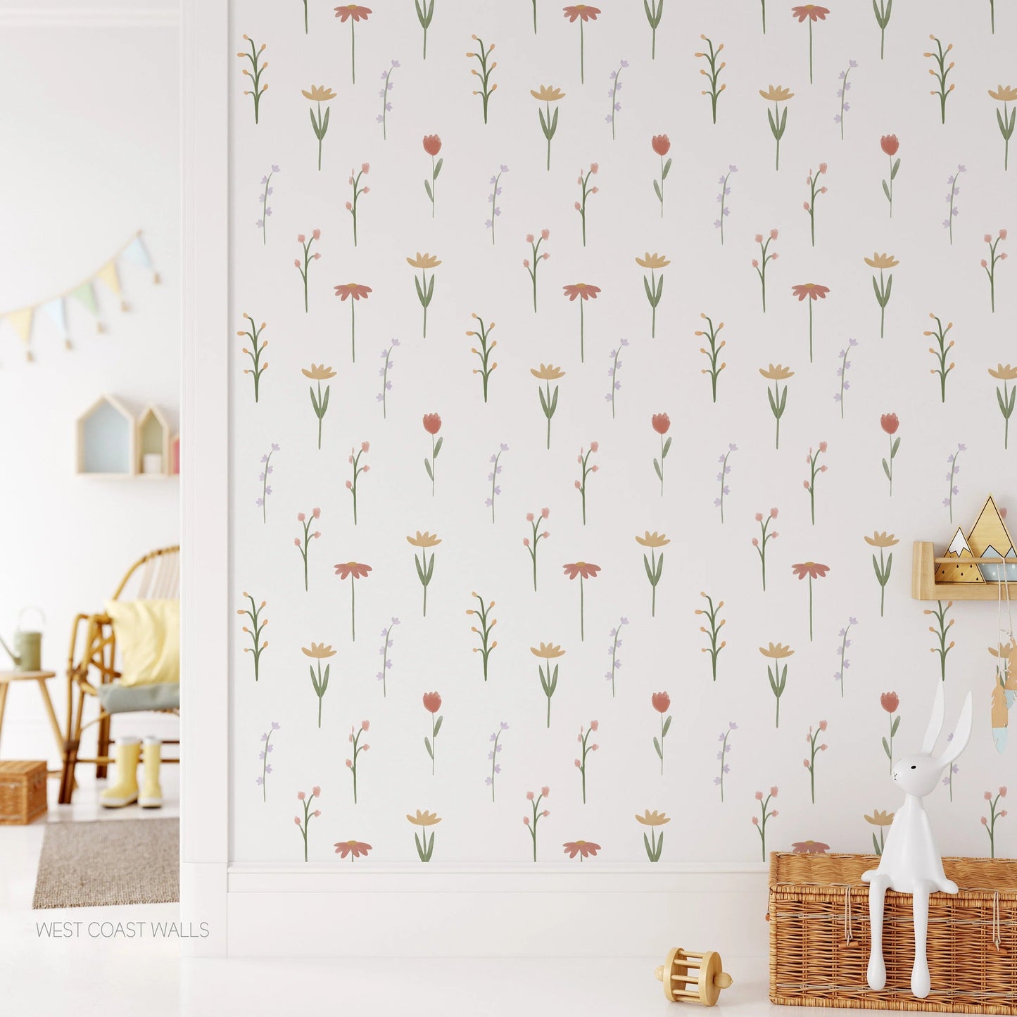 Reusable DIY Floral Bloom Wall Stickers