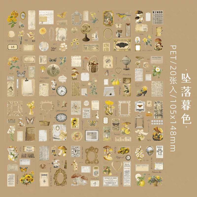 Vintage Deco Sticker Book