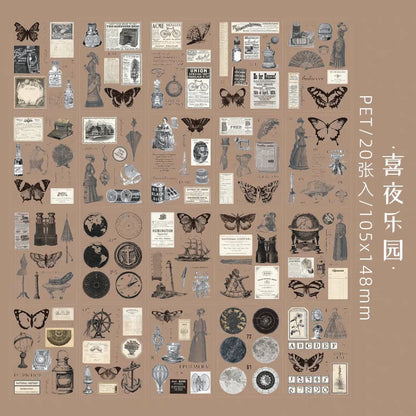 Vintage Deco Sticker Book