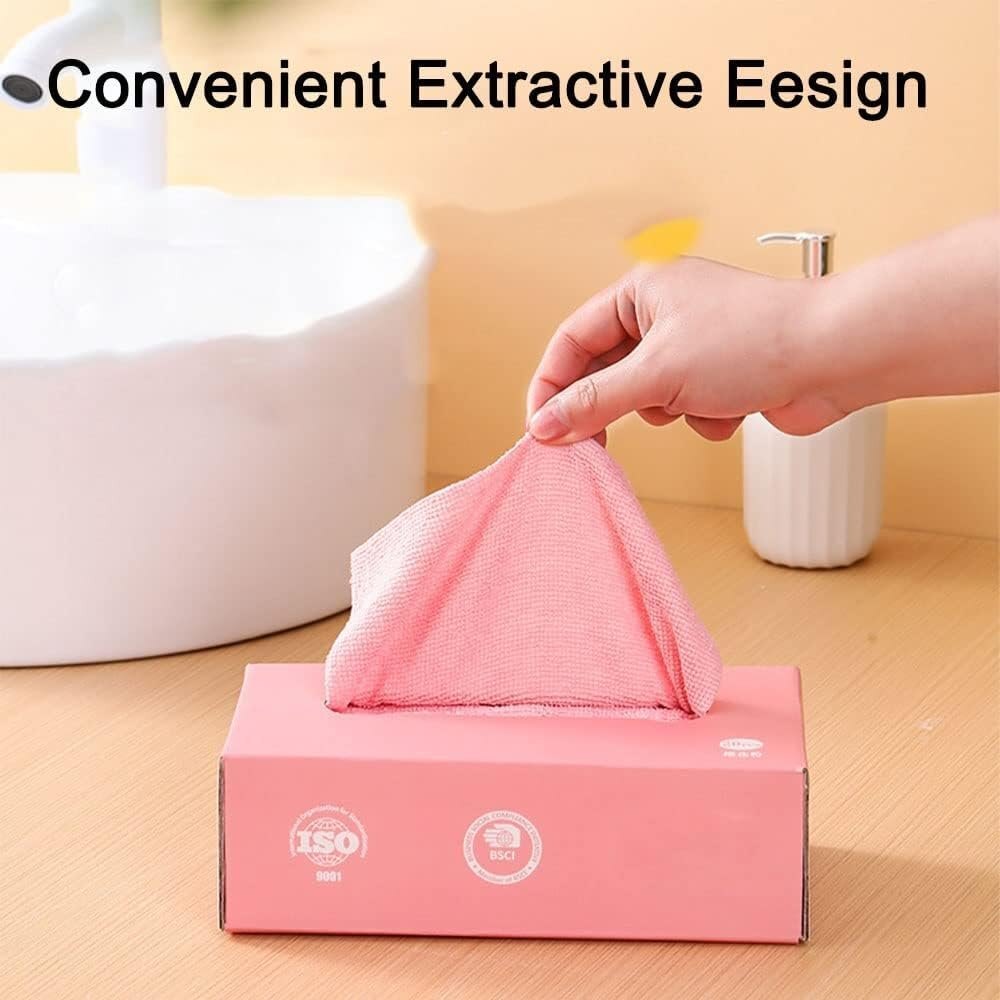 Re-Useable Microfiber Cleaning Cloth With Box