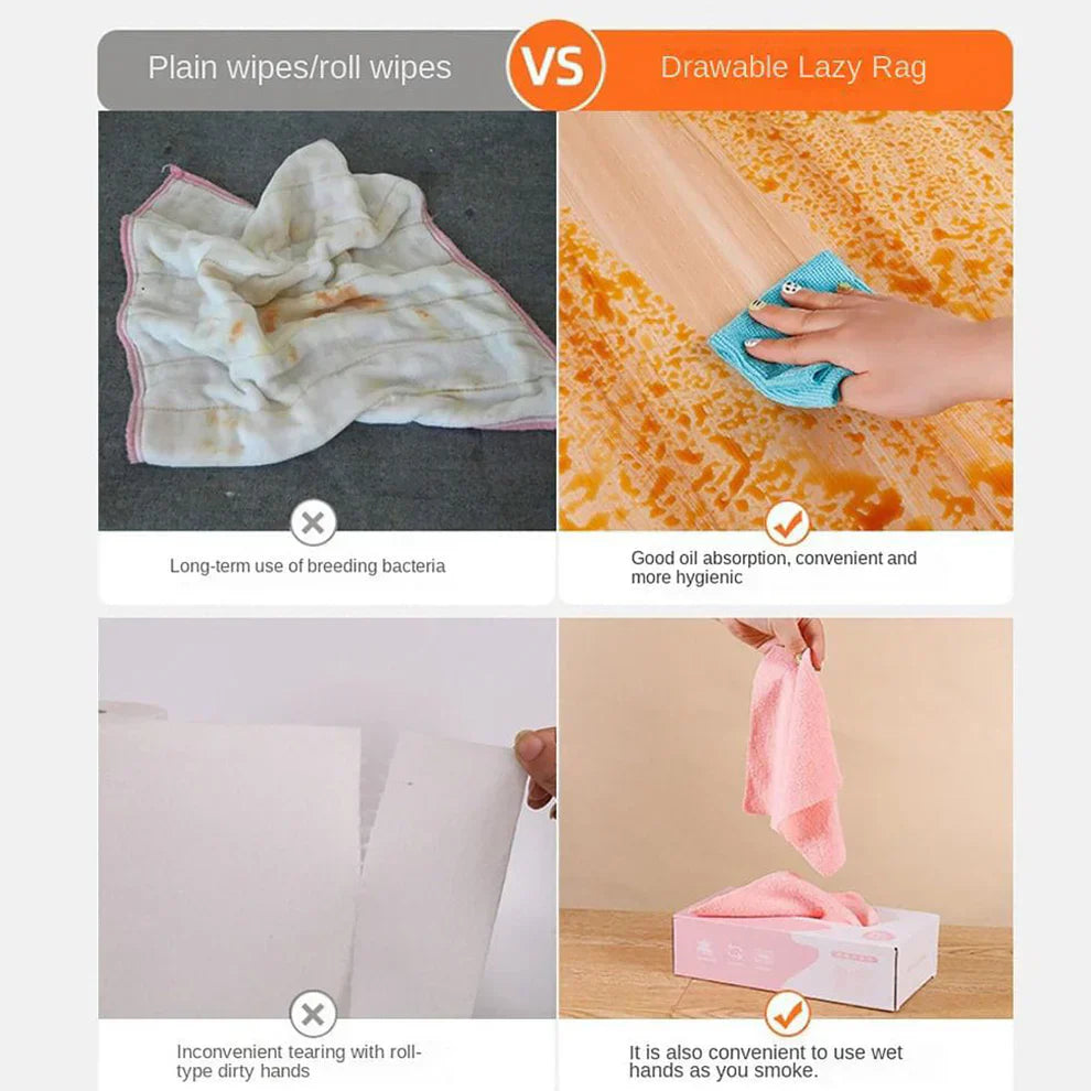 Re-Useable Microfiber Cleaning Cloth With Box